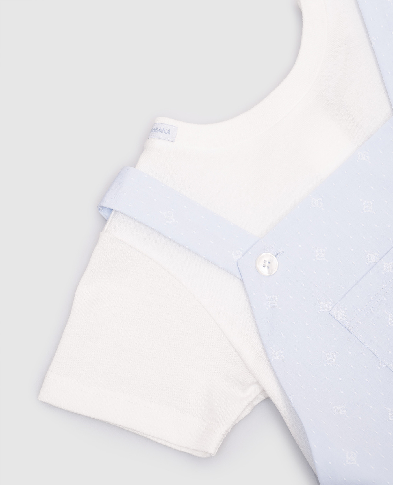

Children's blue jumpsuit with logo Dolce&Gabbana, Light blue