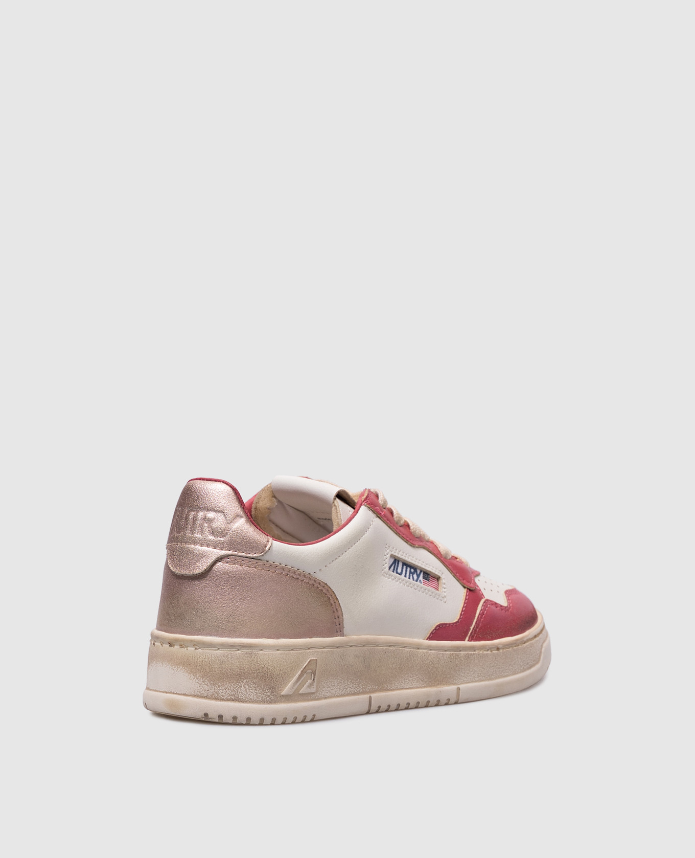 

Medalist Super Vintage Red Leather Sneakers AUTRY