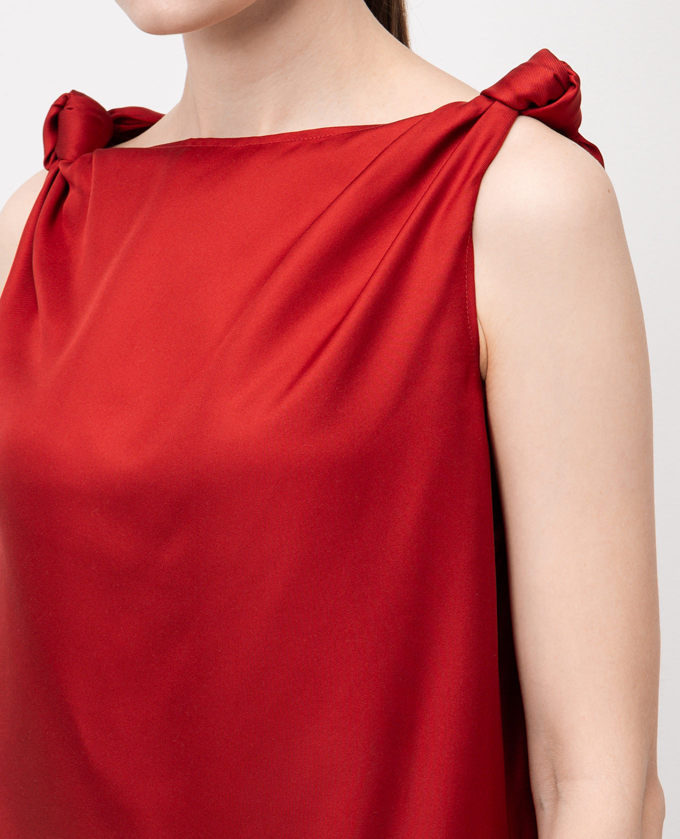 

Burgundy silk dress MOUN Lou Lou Studio