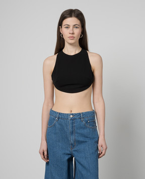Gauchere Black top with an open back P12417430570
