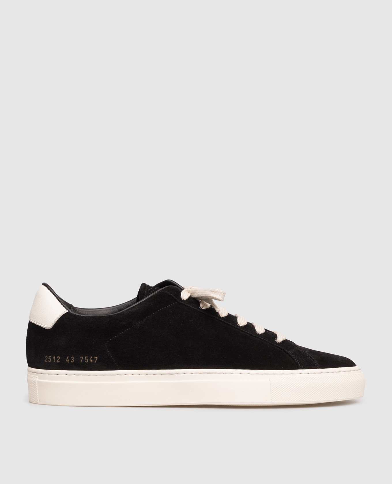 Black suede sneakers Retro Vintage Common Project