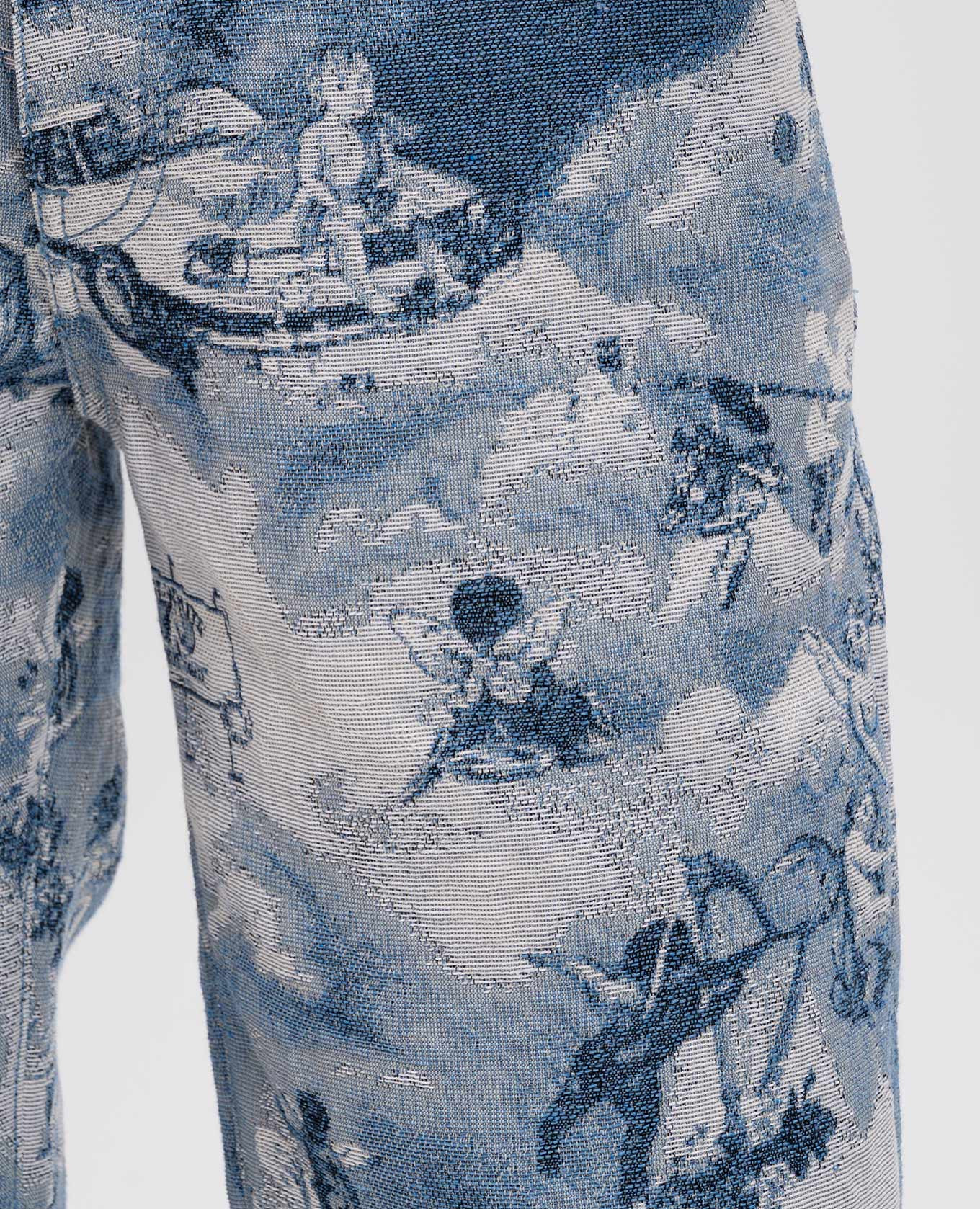 

Tapestry fresco blue jeans with logo patch Off-White, Light blue