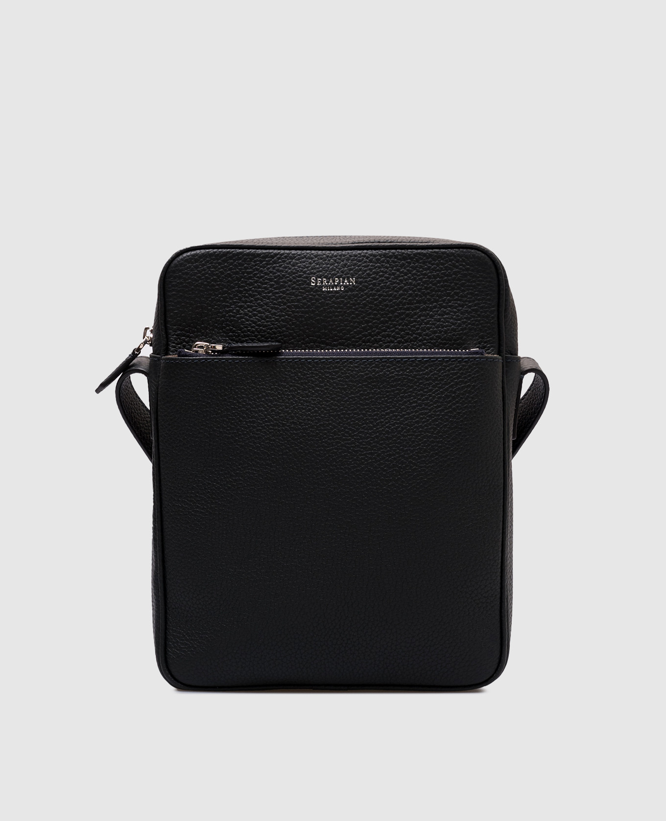 

Blue leather bag NORTH SOUTH Serapian