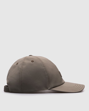 Agnona Khaki cap with logo patch AK09U3XU6020