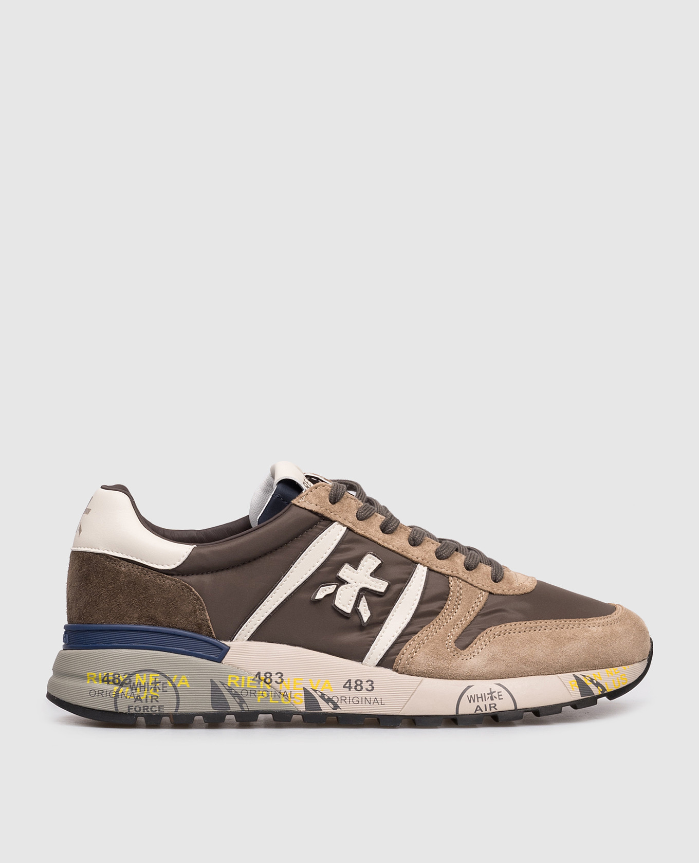 LANDER khaki combination sneakers Premiata