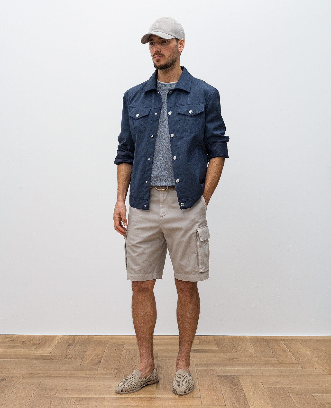 

Gray cargo shorts Brunello Cucinelli, Grey