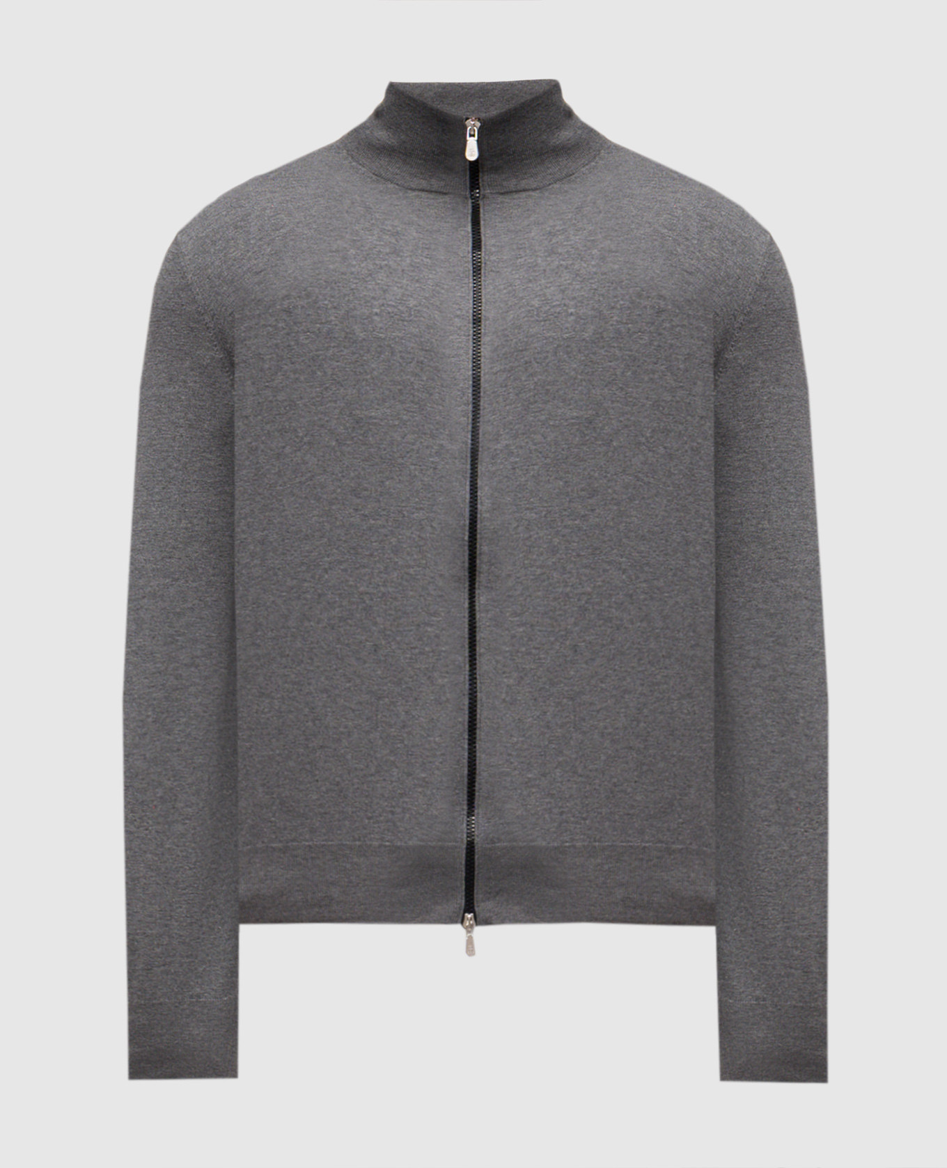Grey melange cardigan Brunello Cucinelli