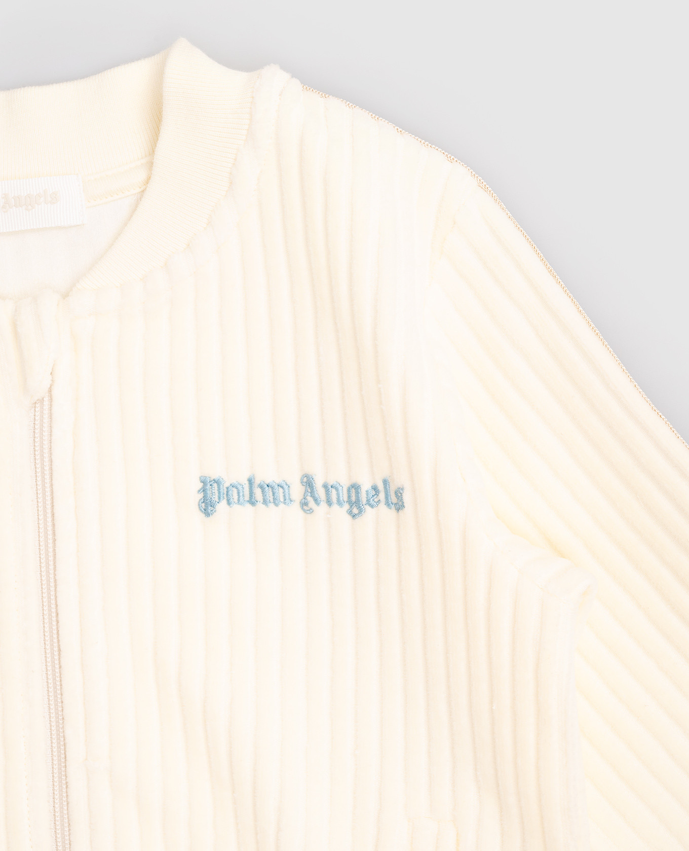 

Children's beige corduroy sports jacket with logo Palm Angels