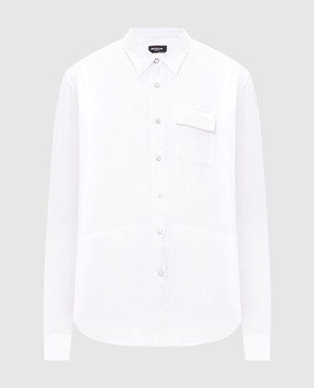 Kiton White linen shirt UMCBUBAH0928