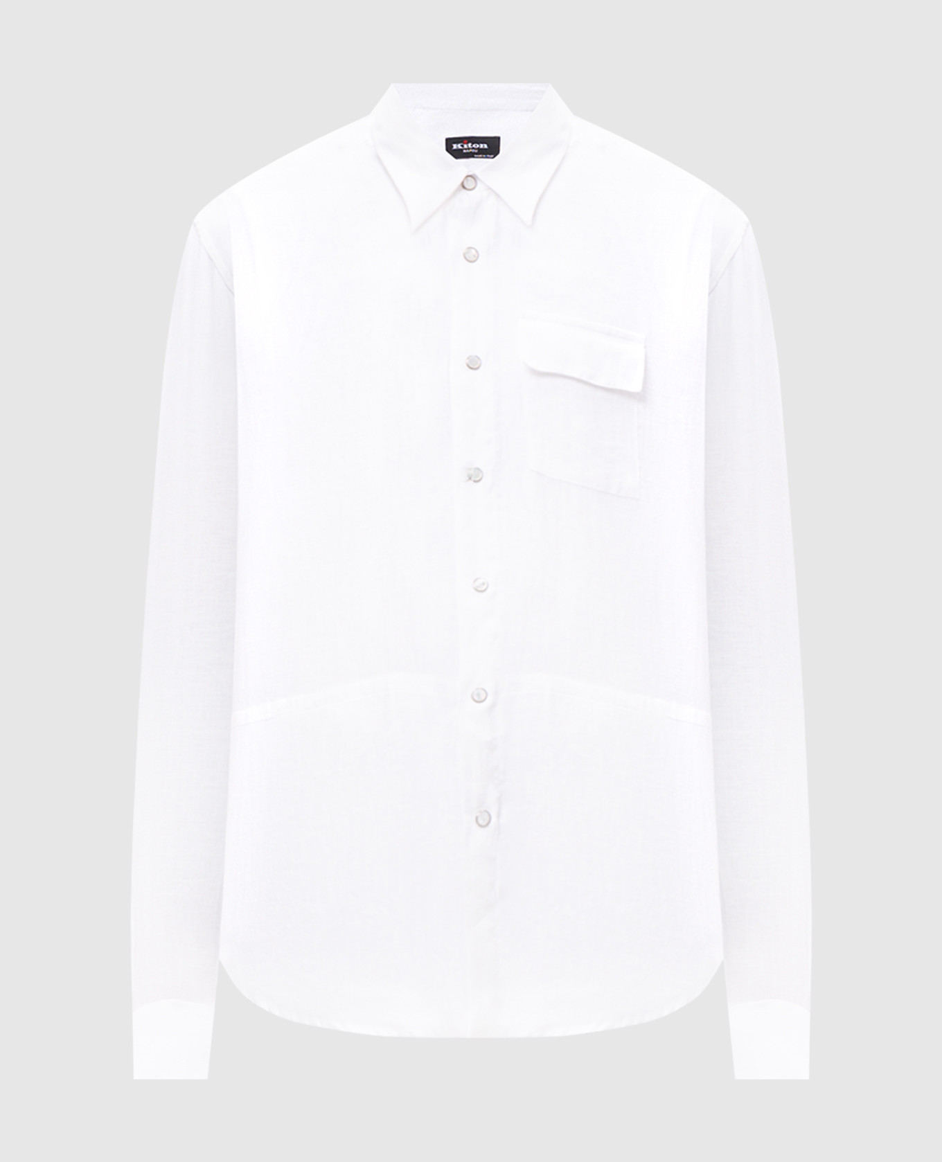 

White linen shirt Kiton