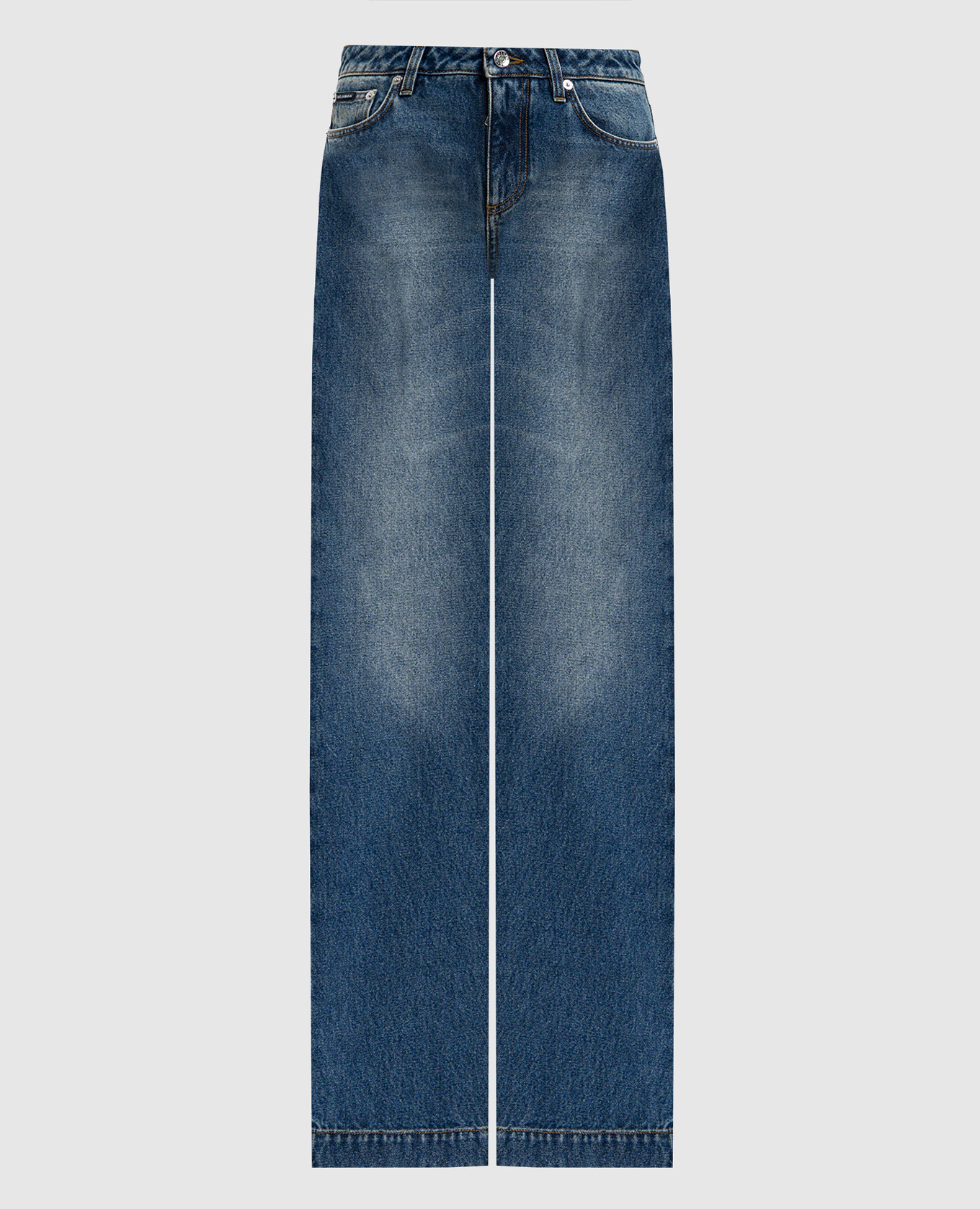 

Blue jeans with logo patch Dolce&Gabbana