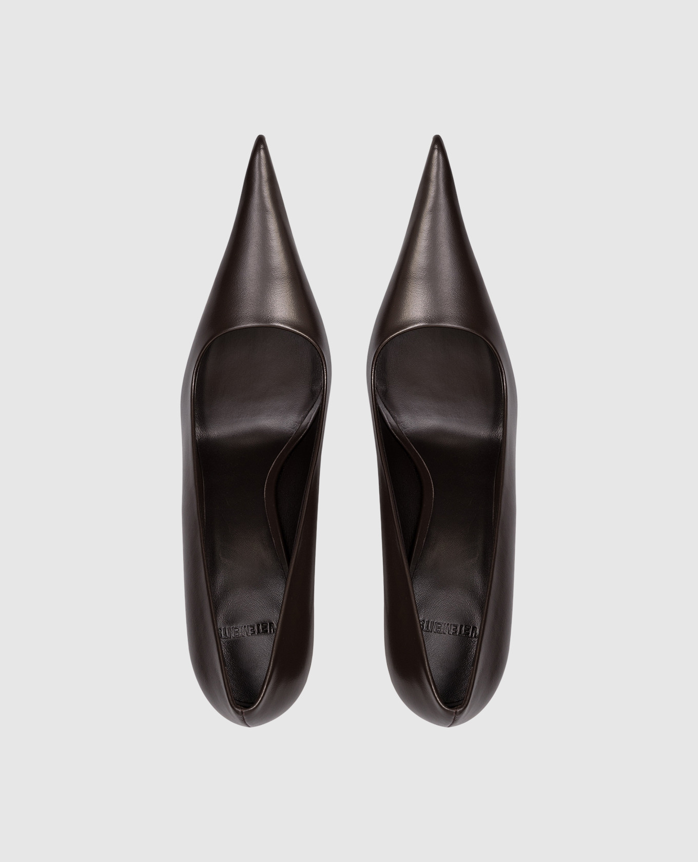 

Brown leather shoes Vetements