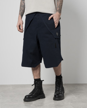 A Cold Wall Blue shorts with logo ACWMB277A