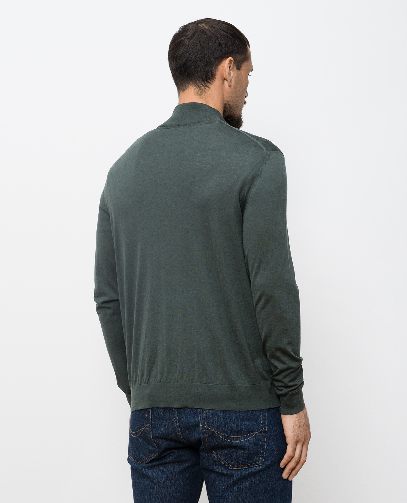 

Blue cashmere polo shirt Kiton