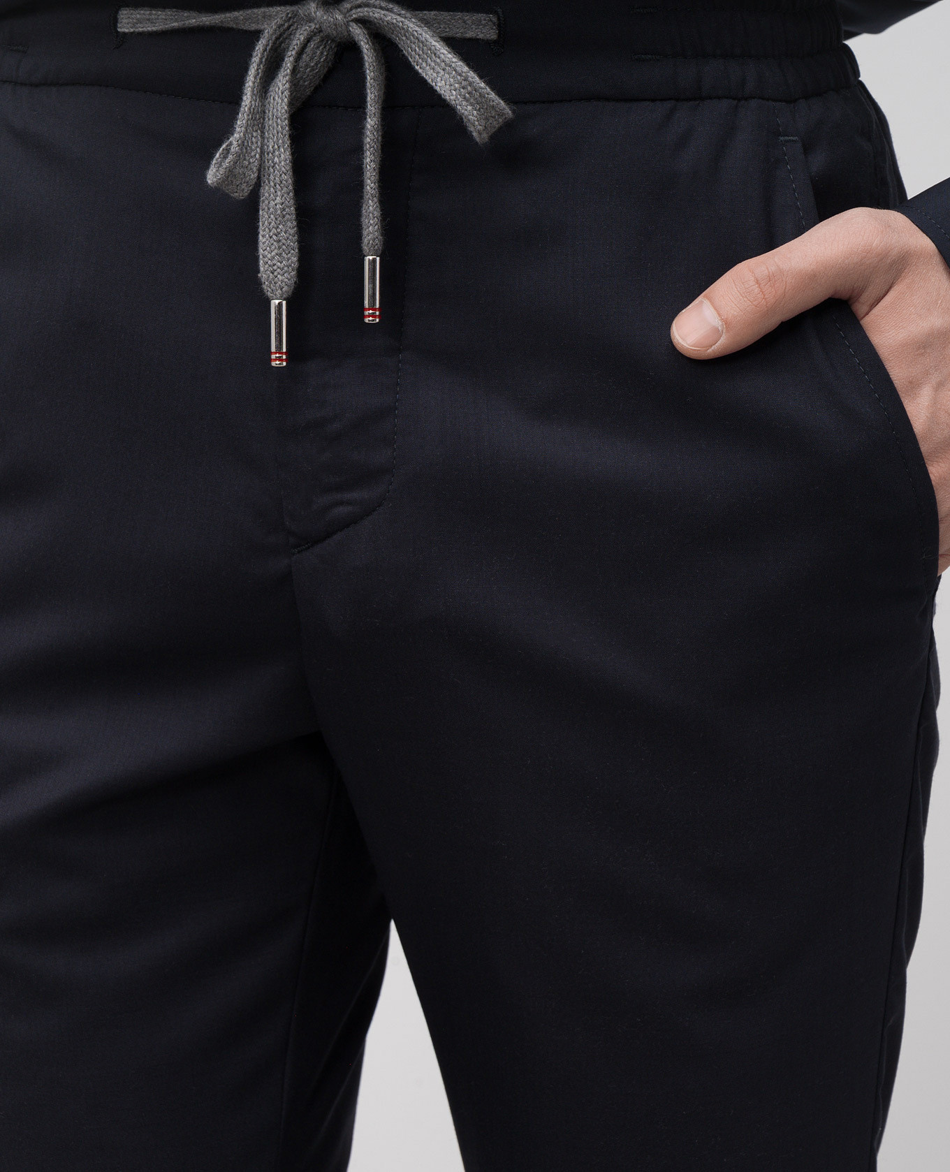 

Blue wool and silk pants Marco Pescarolo