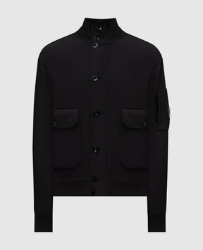 C.P. Company Black jacket with logo MOW003A006097A