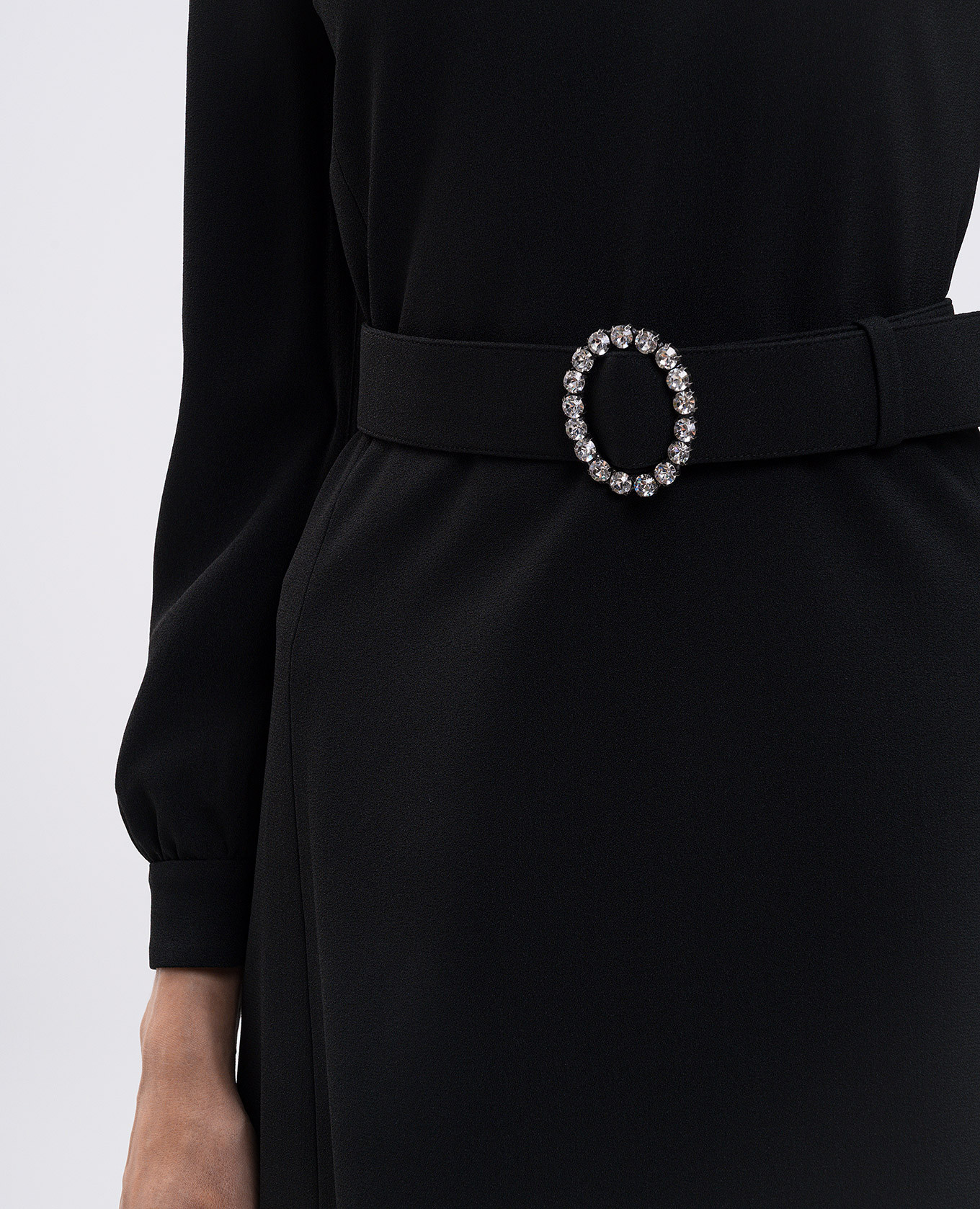 

Black mini dress with open back Saint Laurent