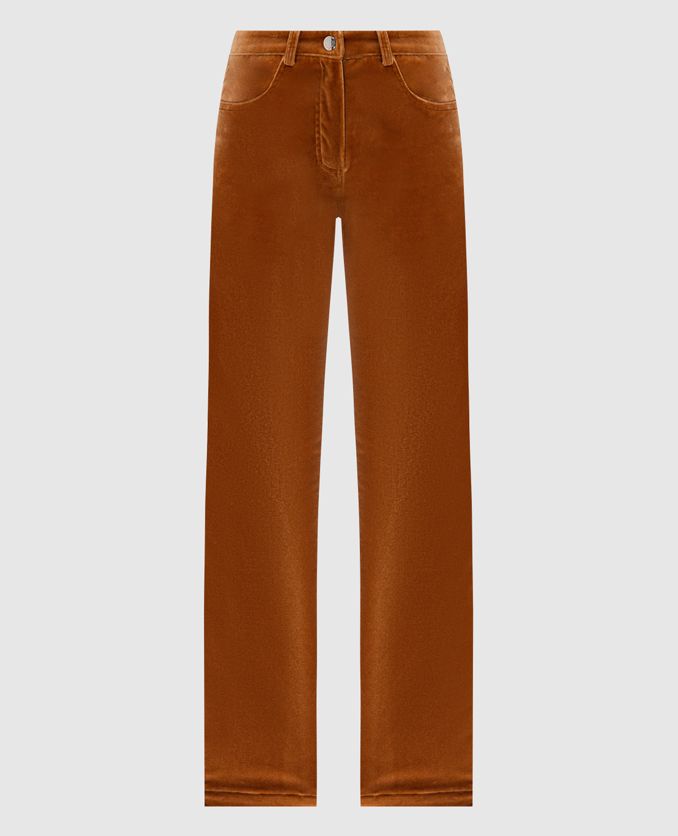 

Brown velvet pants Kiton