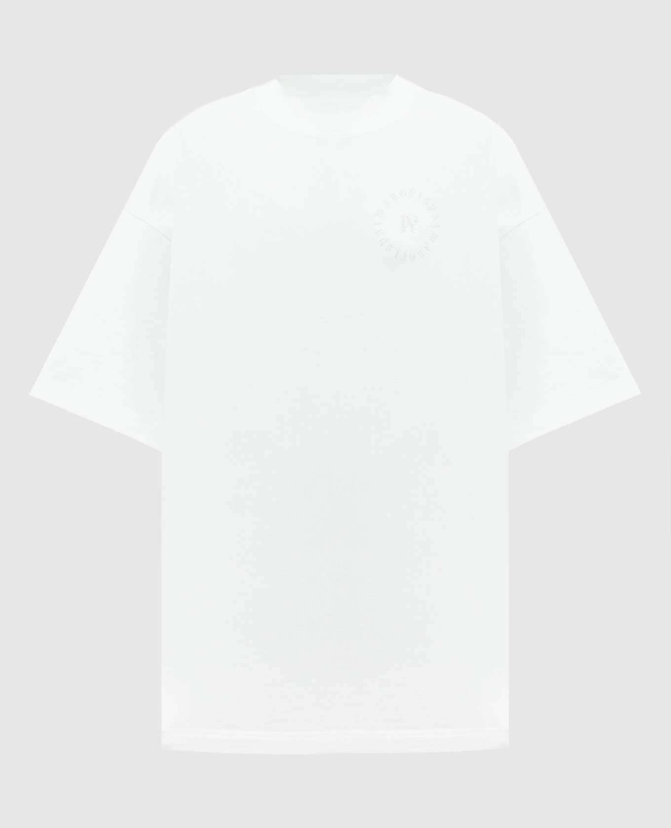 

White t-shirt with logo print Palm Angels