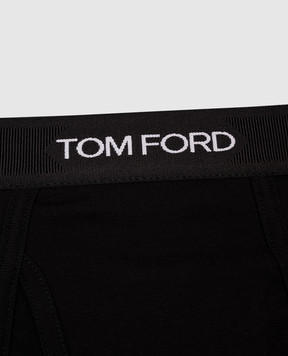 Tom Ford Black briefs with logo T4LC11040