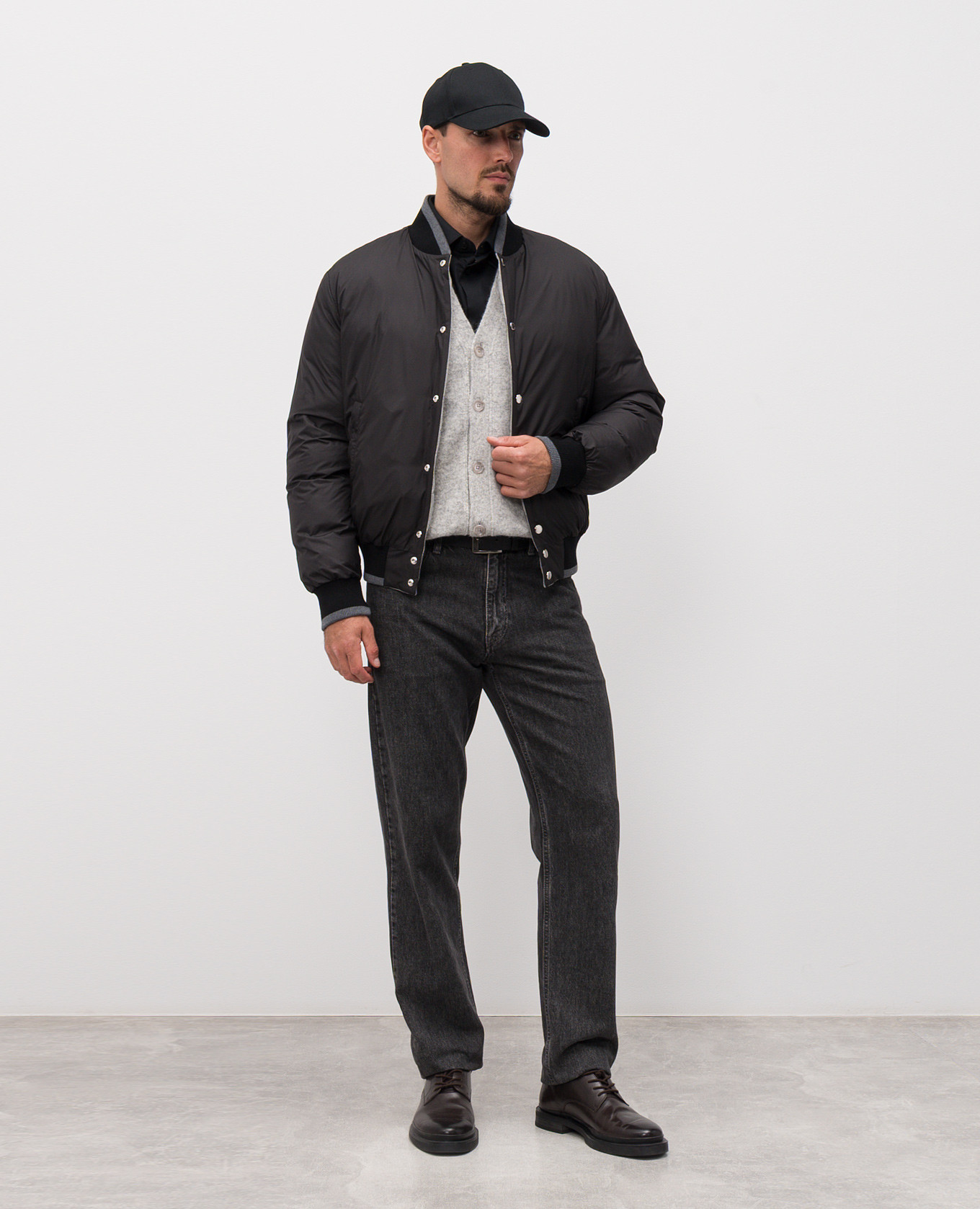 Gray alpaca wool cardigan Dolce&Gabbana 2