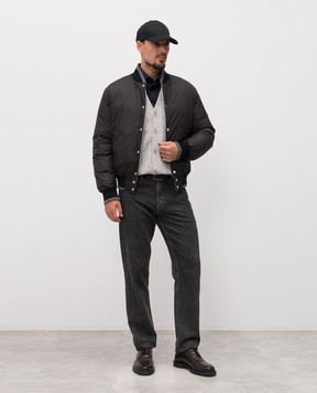 Dolce&Gabbana Gray alpaca wool cardigan GXV76TJFMIM