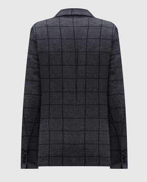 Exibit Blue checked wool blazer GCD333765