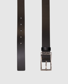 Versace Black Greca leather belt 10151051A08779
