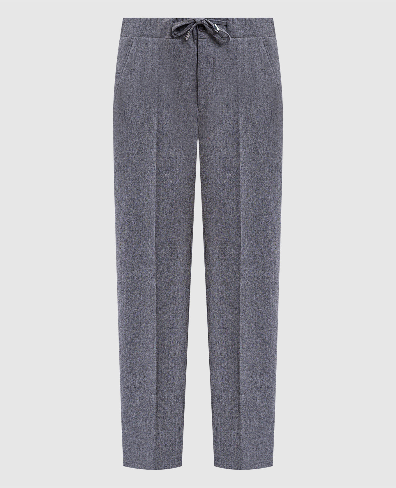 Gray wool pants Enrico Mandelli