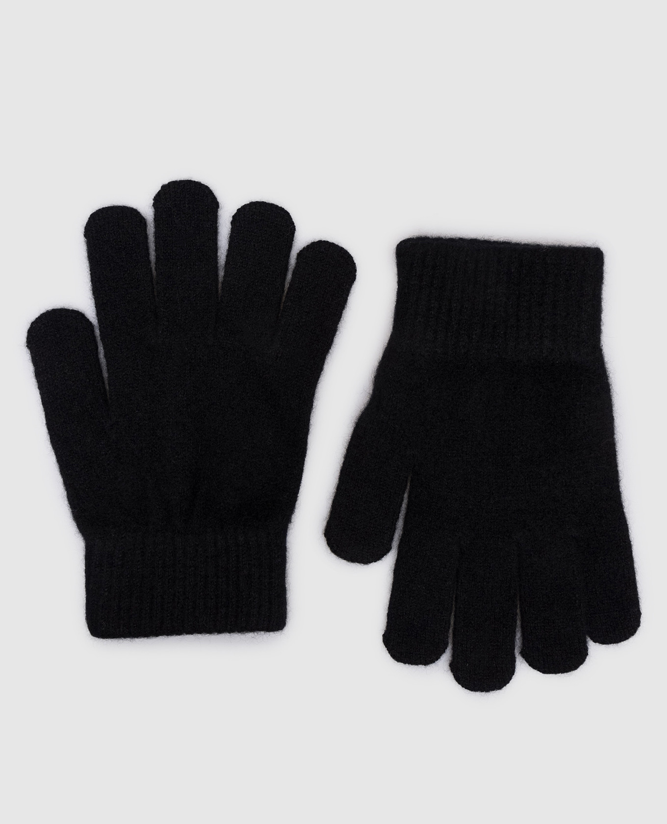 

Children's black cashmere gloves Yves Salomon Enfant, Черный