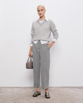 Peserico Gray pants with wool P0471002660