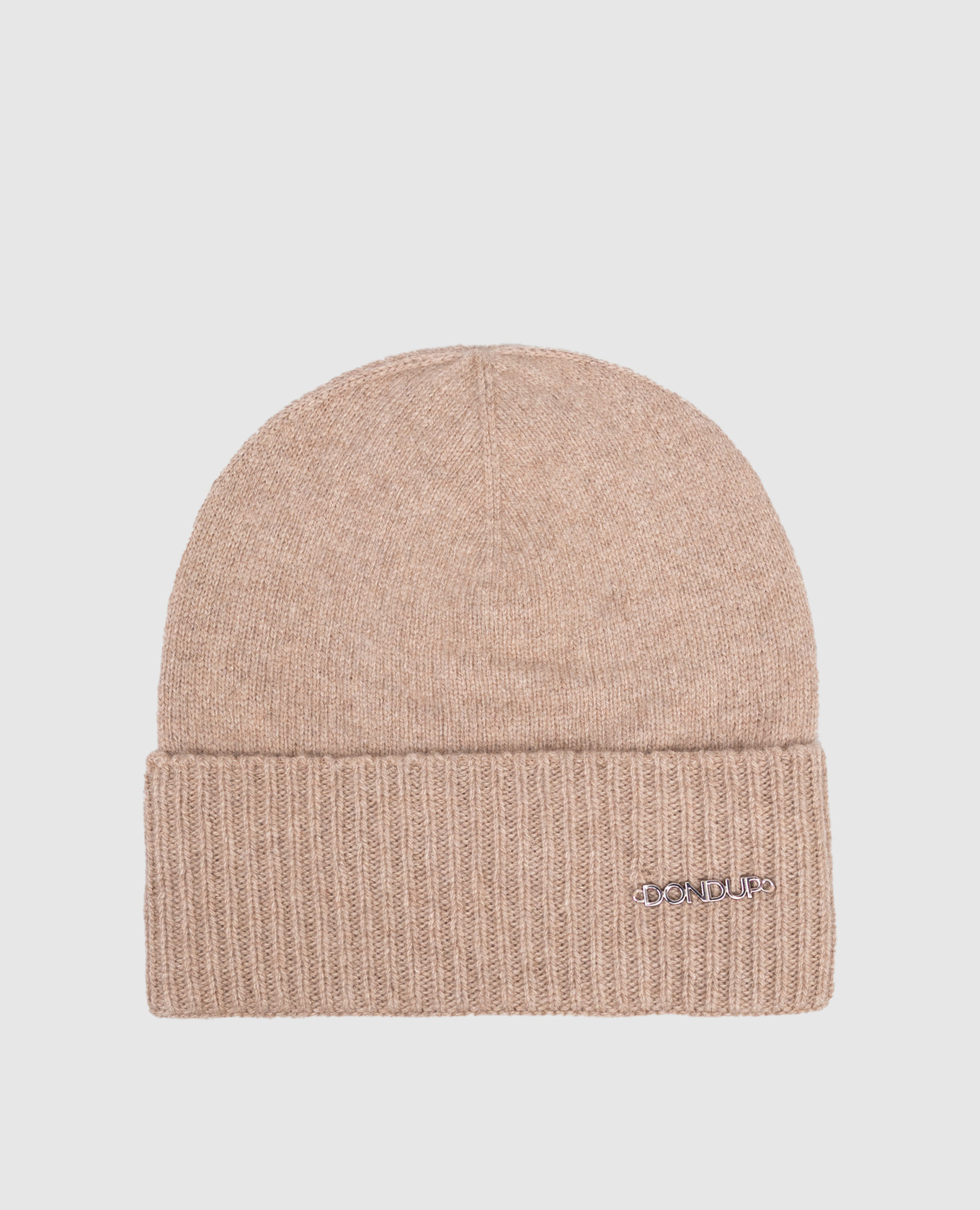 Beige cashmere and wool hat Dondup