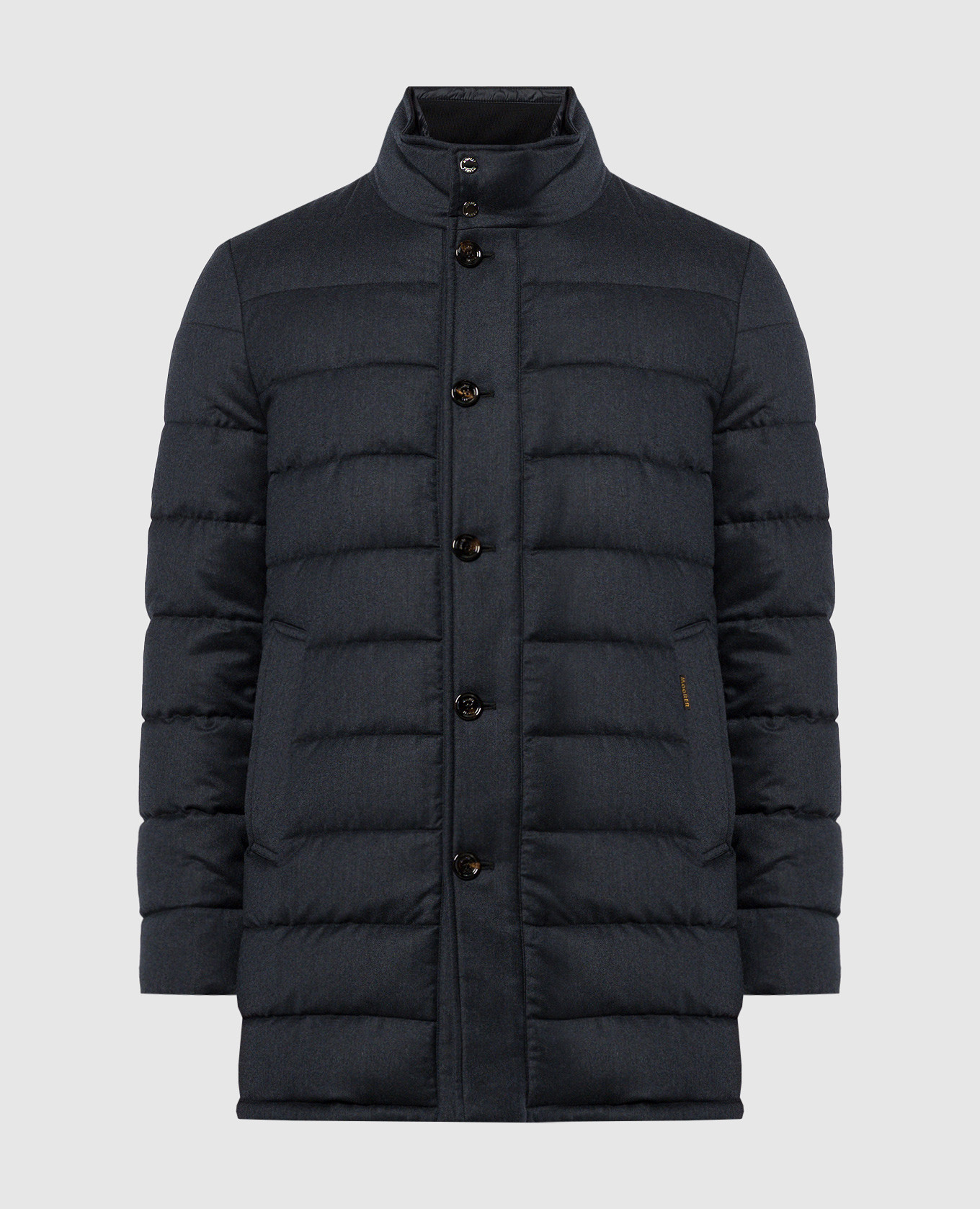 

Blue CALEGARI quilted down jacket made of wool MooRER