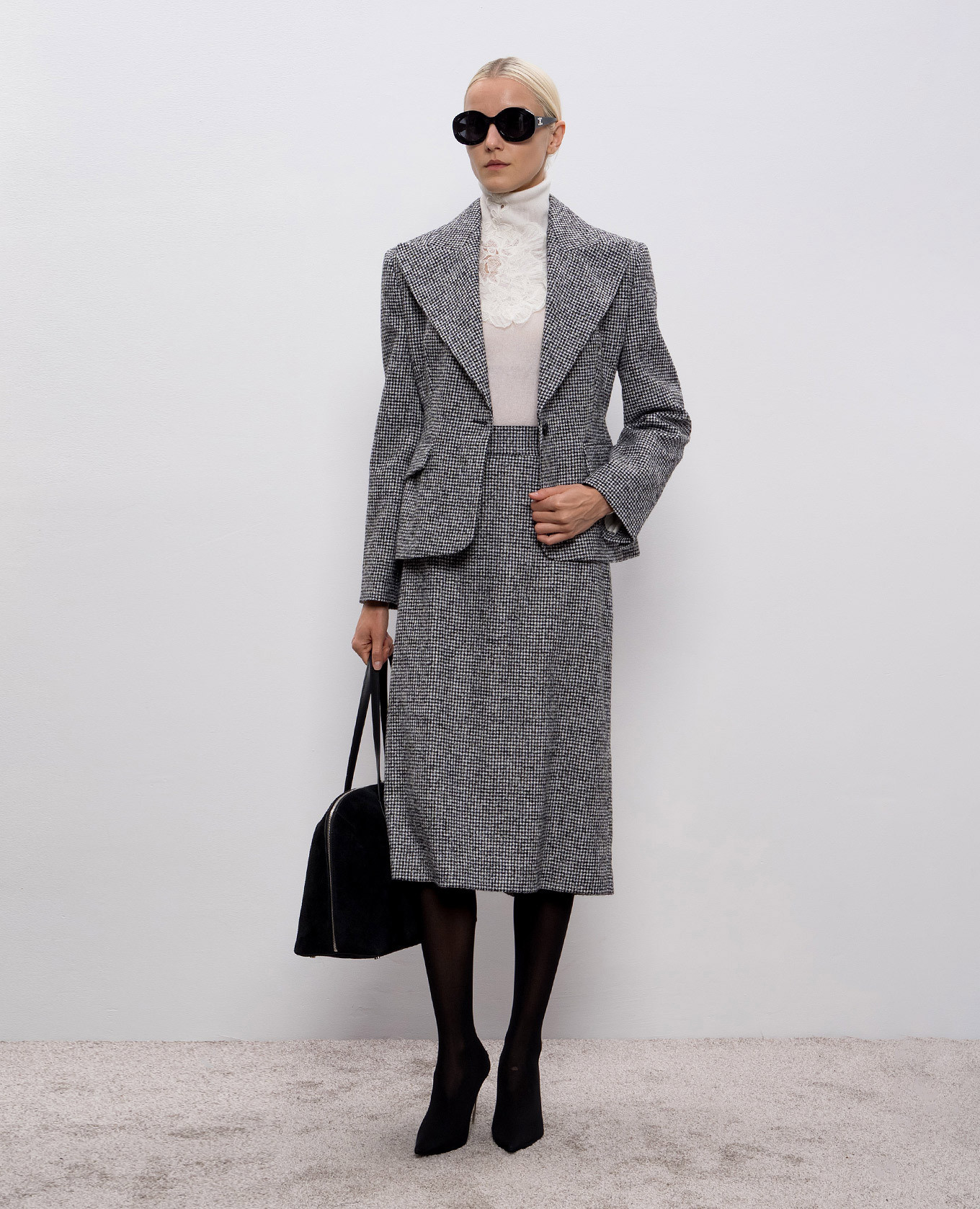 

Patterned wool jacket Ermanno Scervino, Grey