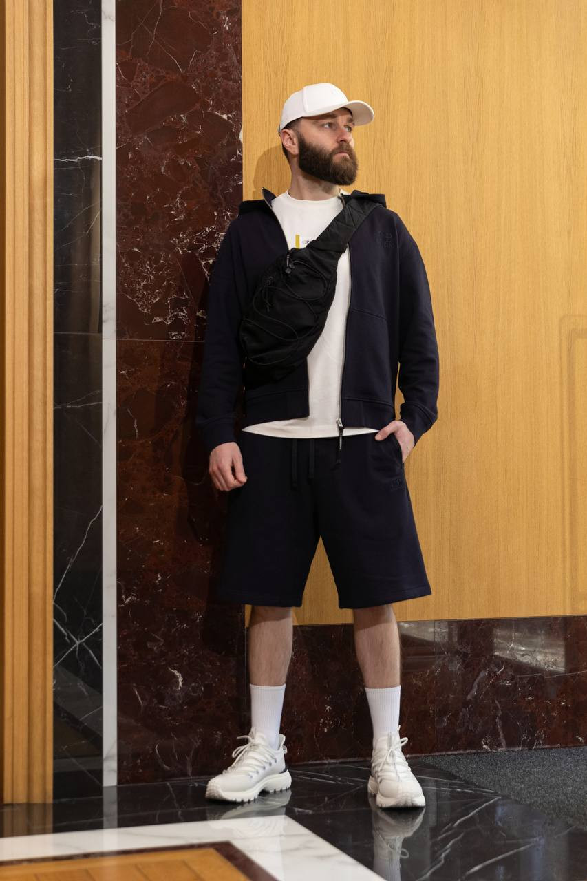 

Blue sports jacket with logo embroidery C.P. Company