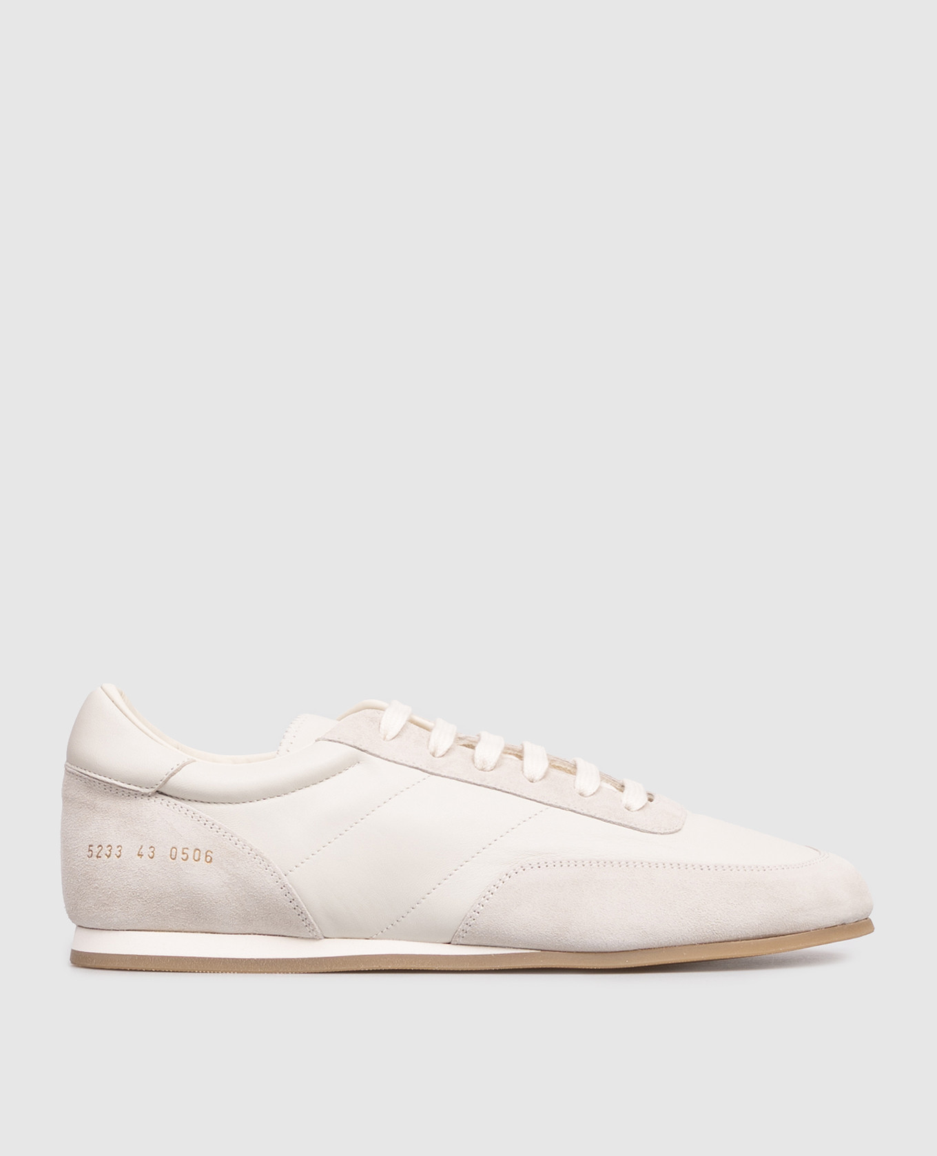 Gray leather Minimal Runner sneakers Common Project