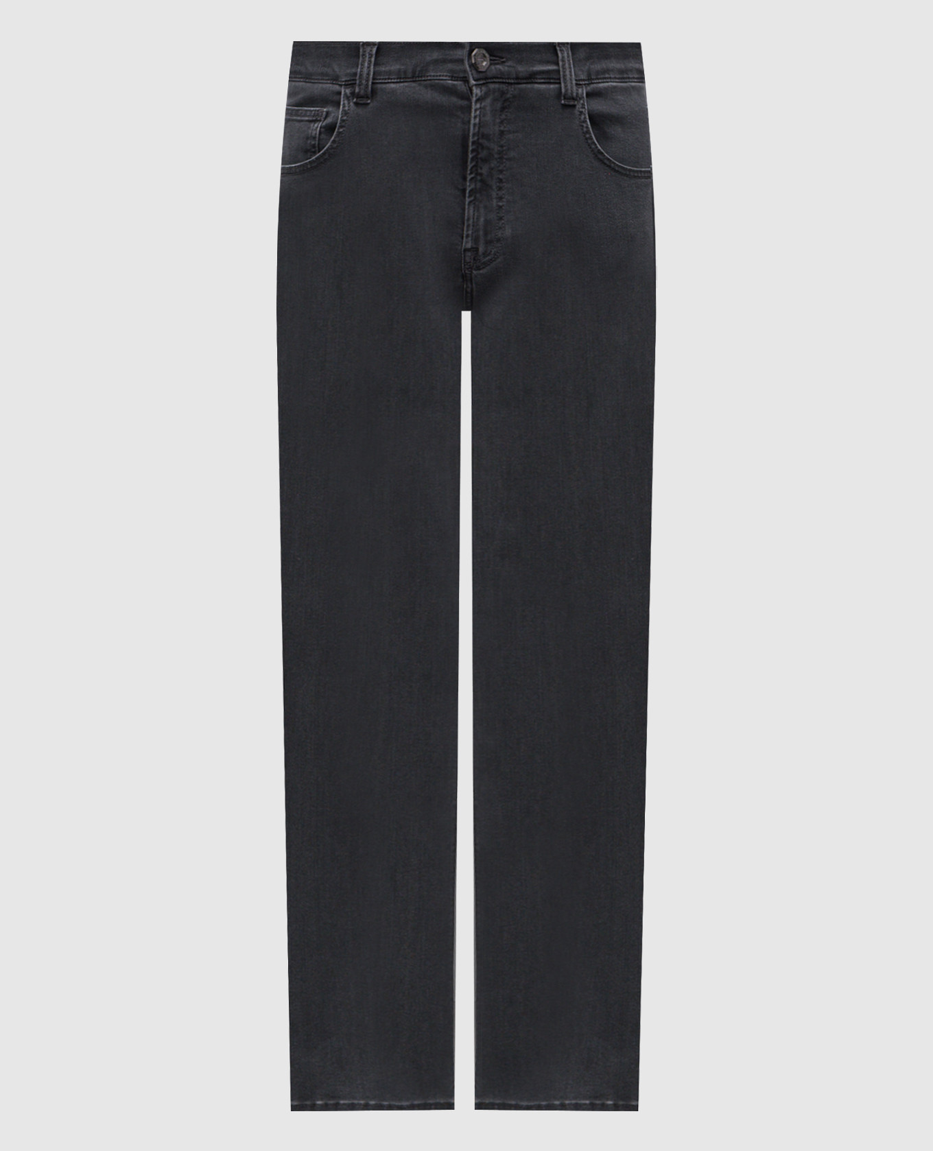 Grey jeans with logo Stefano Ricci