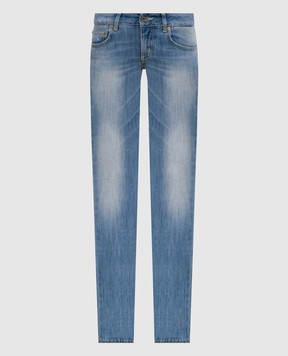 Dondup Blue skinny jeans with a distressed effect P622DS107H04