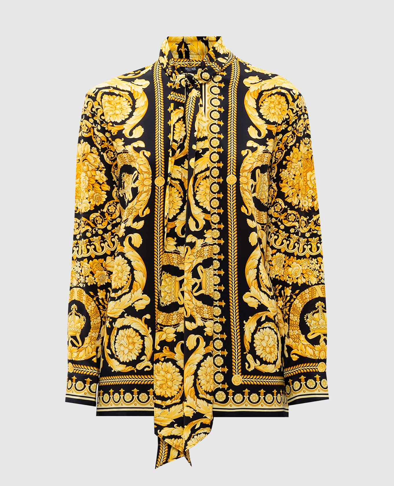 

Black silk Barocco blouse Versace