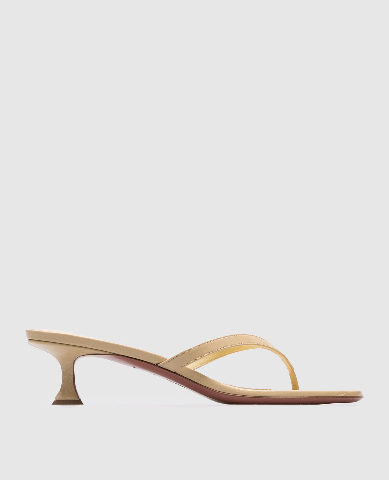 

Juliette yellow leather mules Amina Muaddi