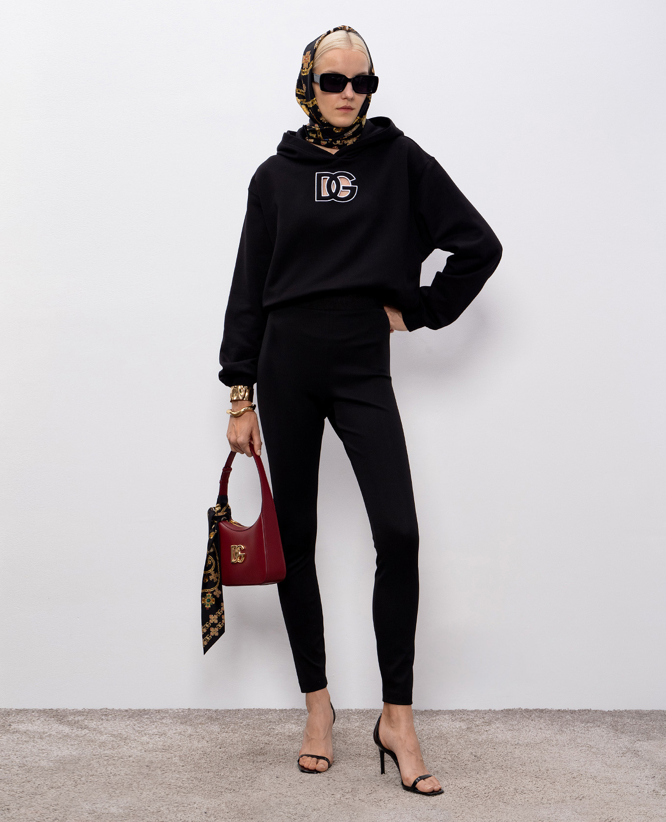 Black leggings with logo Dolce&Gabbana 2