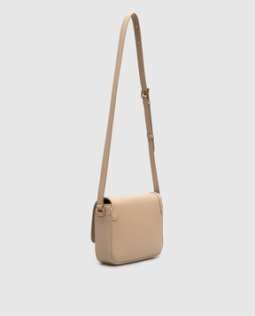 Tom Ford Beige leather messenger bag WALLIS with monogram logo L1831LCL442X