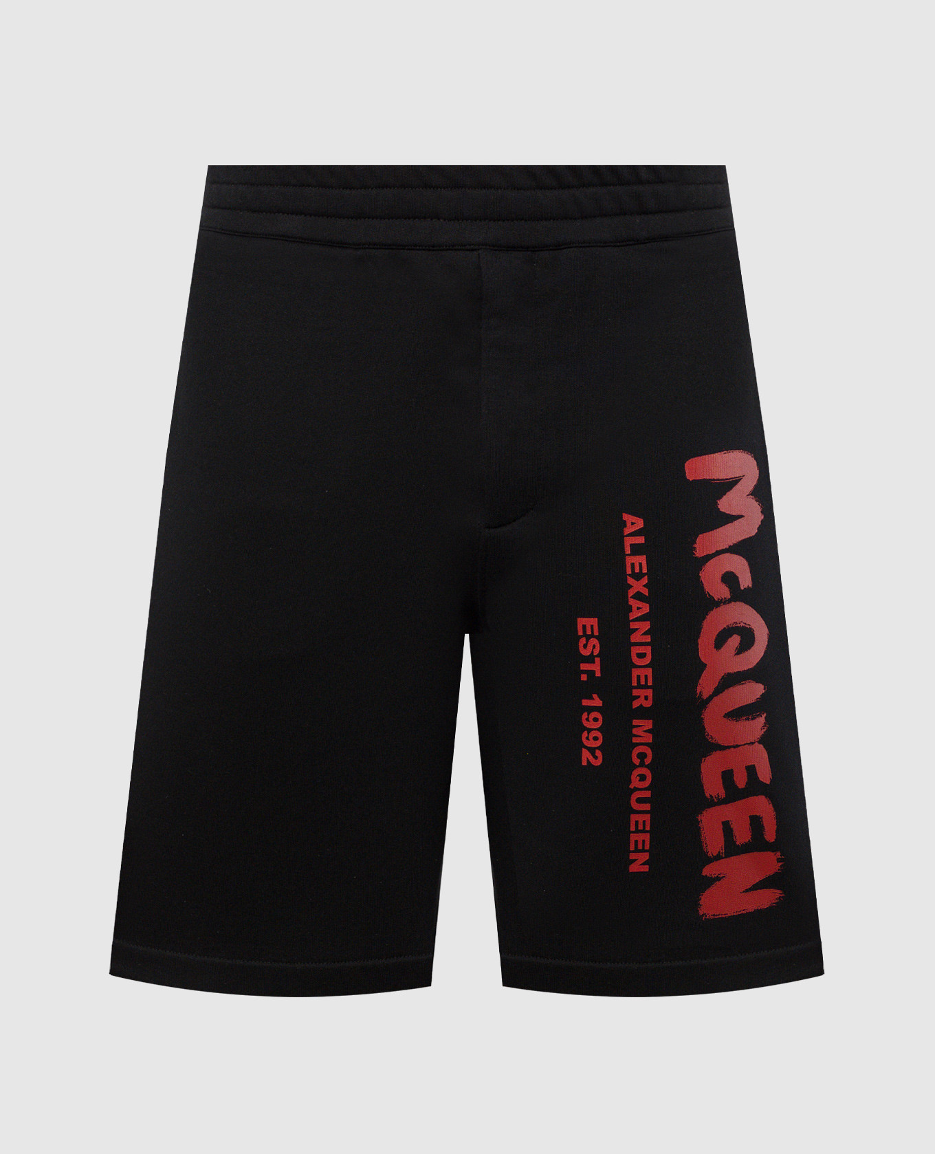 Alexander McQueen Black shorts with logo print