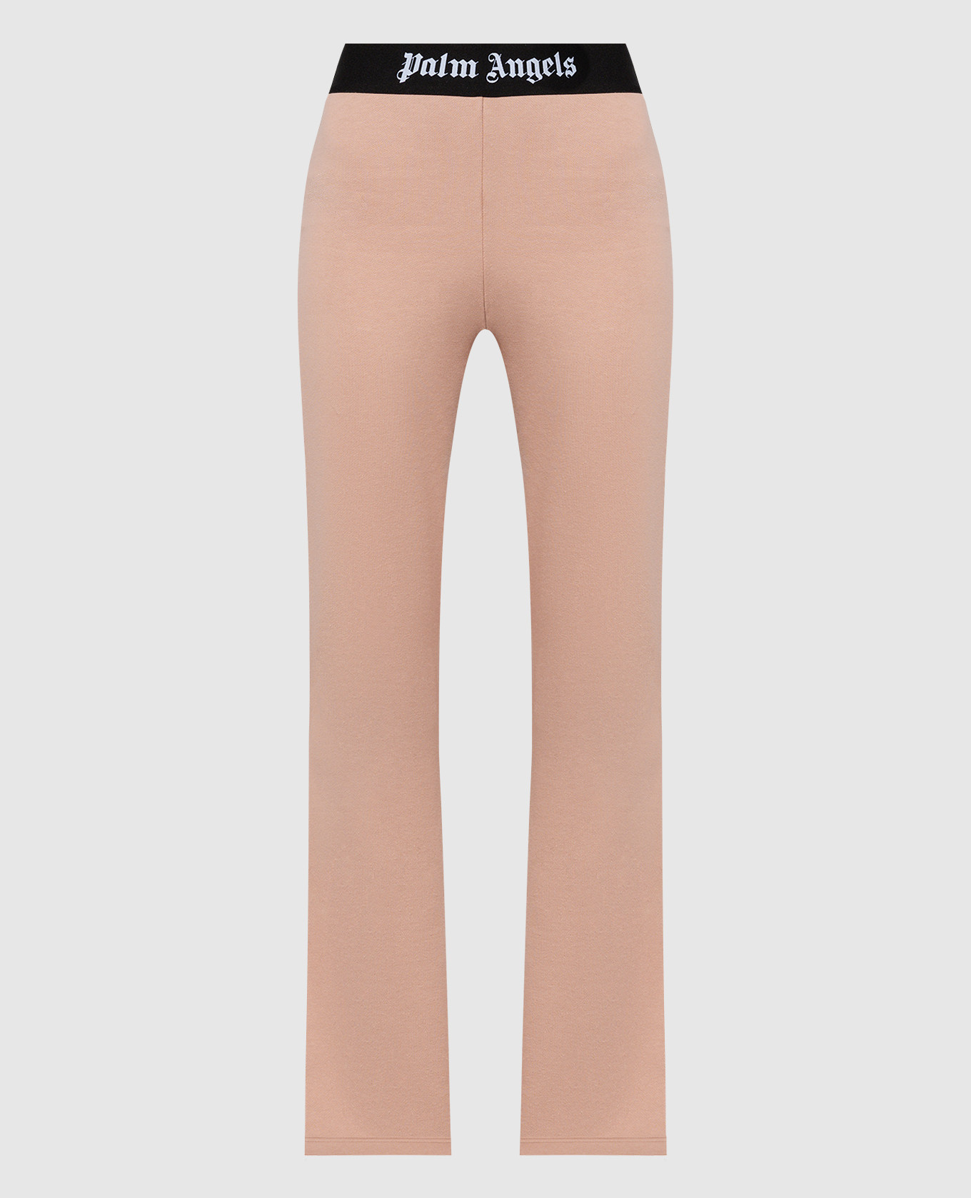 

Pink flared pants with a logo pattern Palm Angels