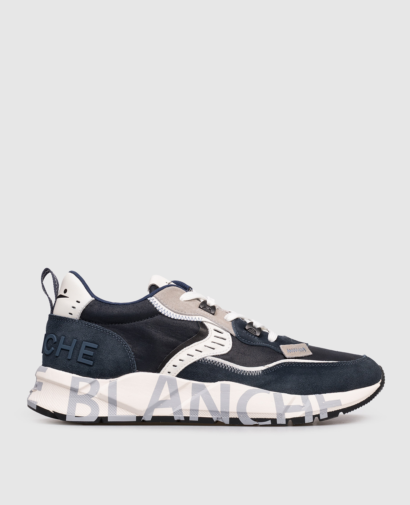 Blue combination sneakers CLUB01 Voile Blanche
