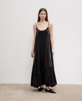 AERON IMOGEN black satin dress IMOGEN