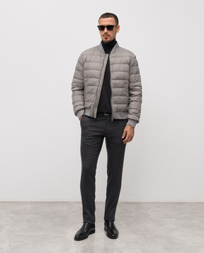 Herno Grey down bomber jacket PI010ULE12456Z