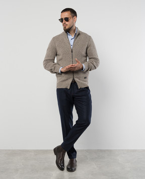 ISAIA Blue pants made of wool PNN02476400