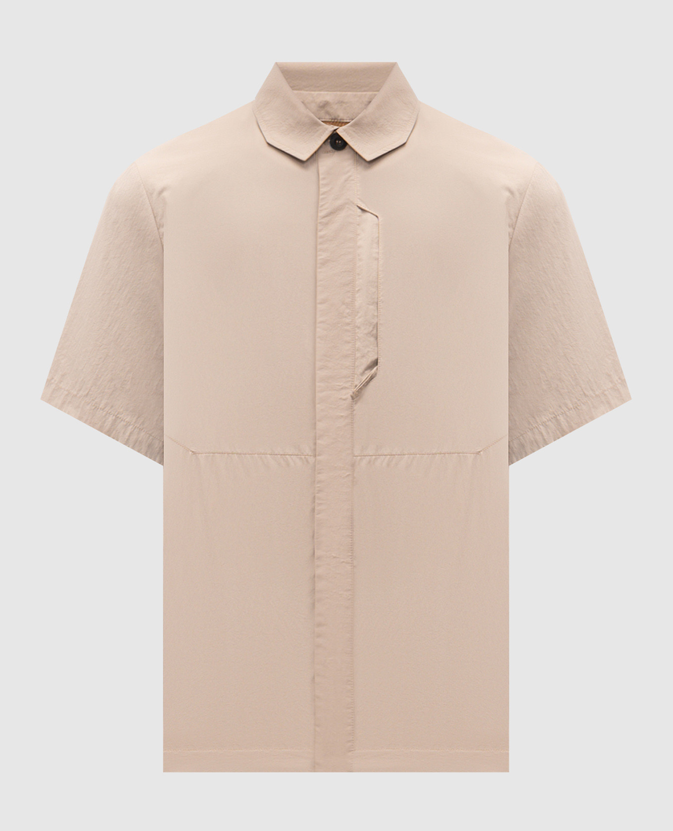 RD-BSS beige straight-cut shirt with logo Riotdivision