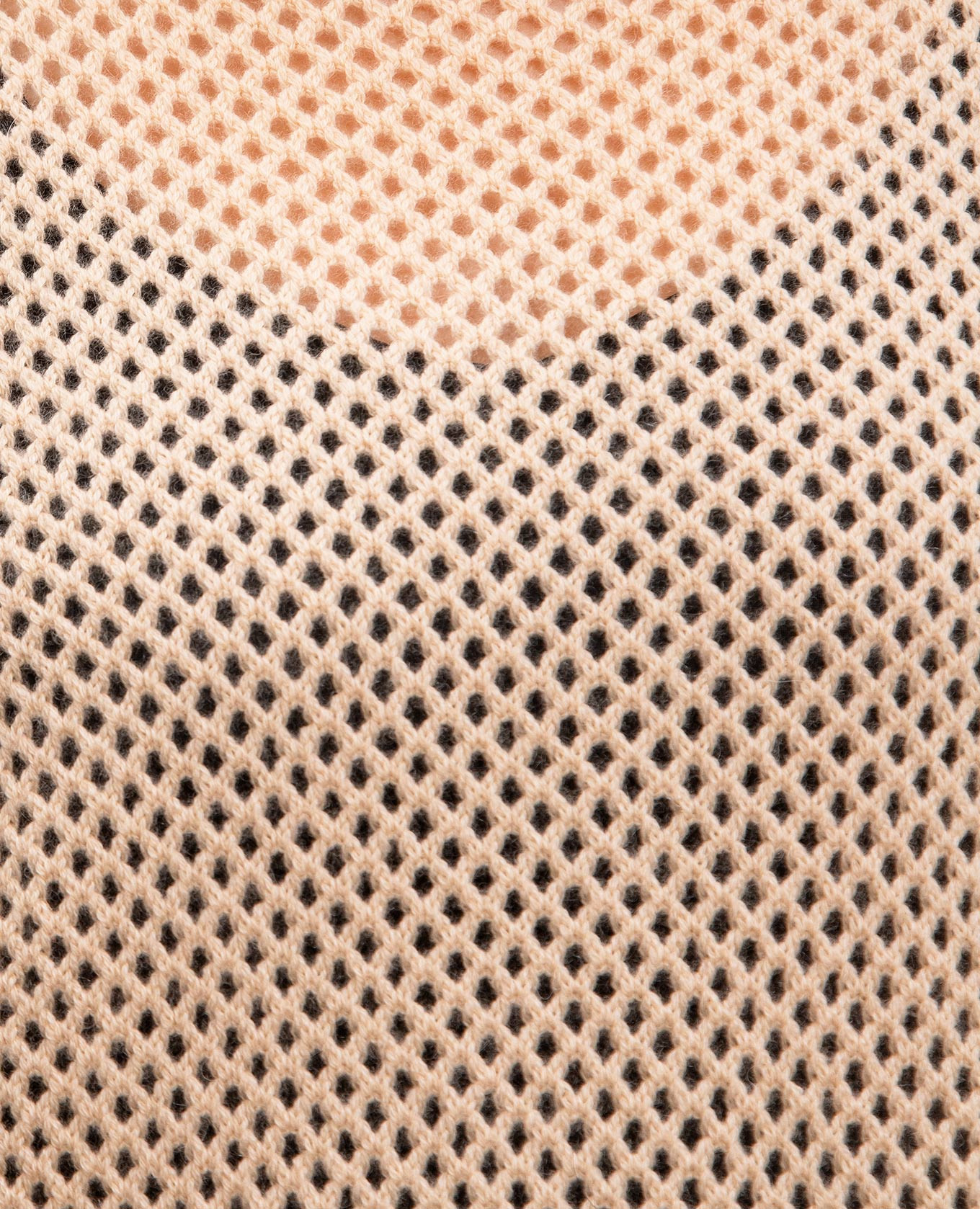 

Beige openwork sweater made of wool and cashmere Allude